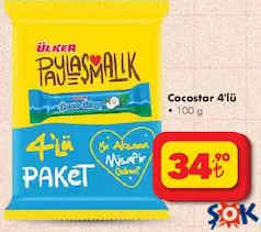 ÜLKER COCO STAR 4'LÜ 100 G fiyat ve kampanya bilgisi